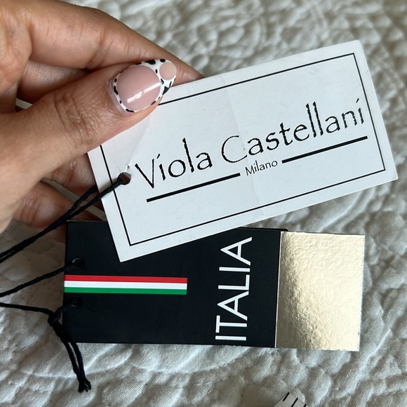 Viola Castellani Black Woven Leather Crossbody Bag - Picture 12 of 14